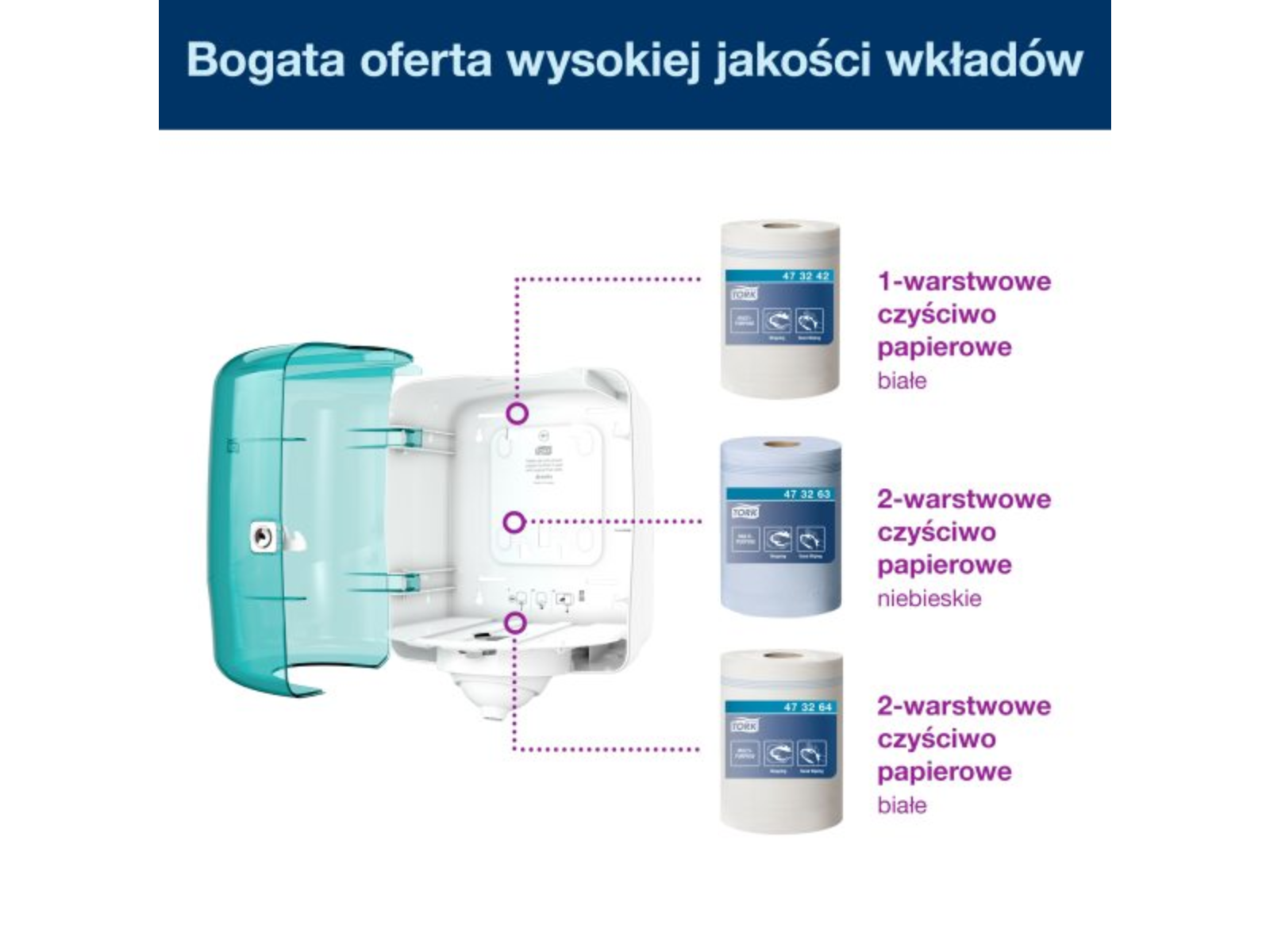 Dozownik M4 TORK REFLEX 473180 ZIELONY